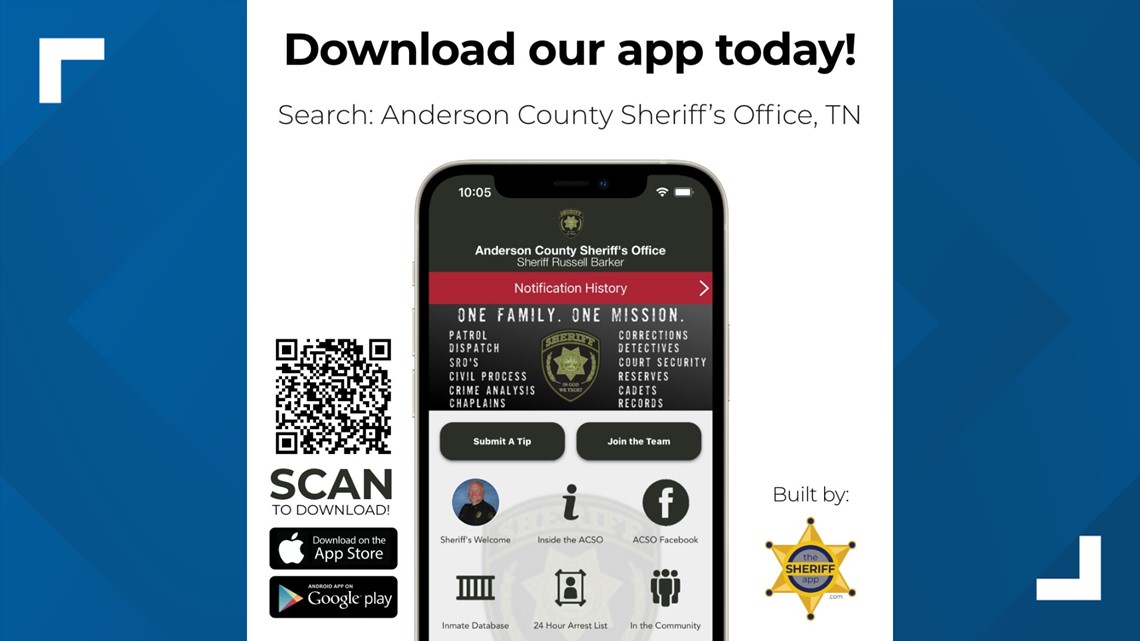 Anderson County Sheriff's Office announces new app