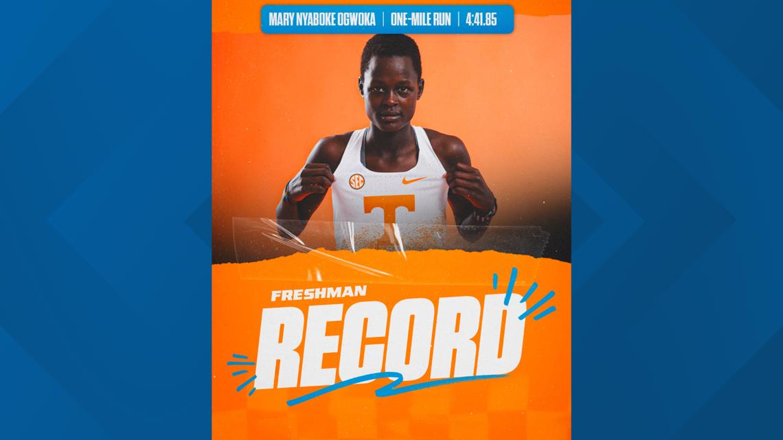Mary Ogwoka sets Tennessee freshman record in women's mile