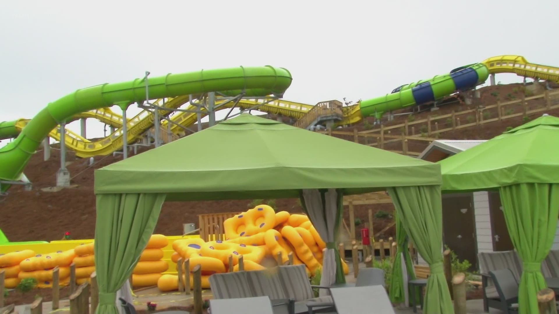 Here's more of a sneak peek inside Soaky Mountain Waterpark before it opens this weekend.