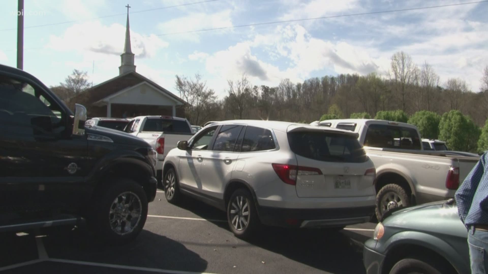 Churches are finding ways to worship from a safe distance. Many are doing online streams, and some are opting for a "drive-in" style service.