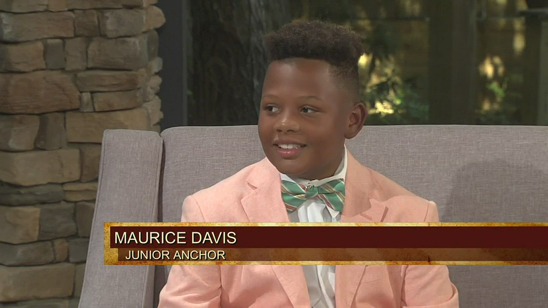 Live at Five at 4September 20, 2016Maurice Davis attends Emerald Academy and is in all honor classes. He delievered the newes to his classmates at Sarah Moore Greene last year.