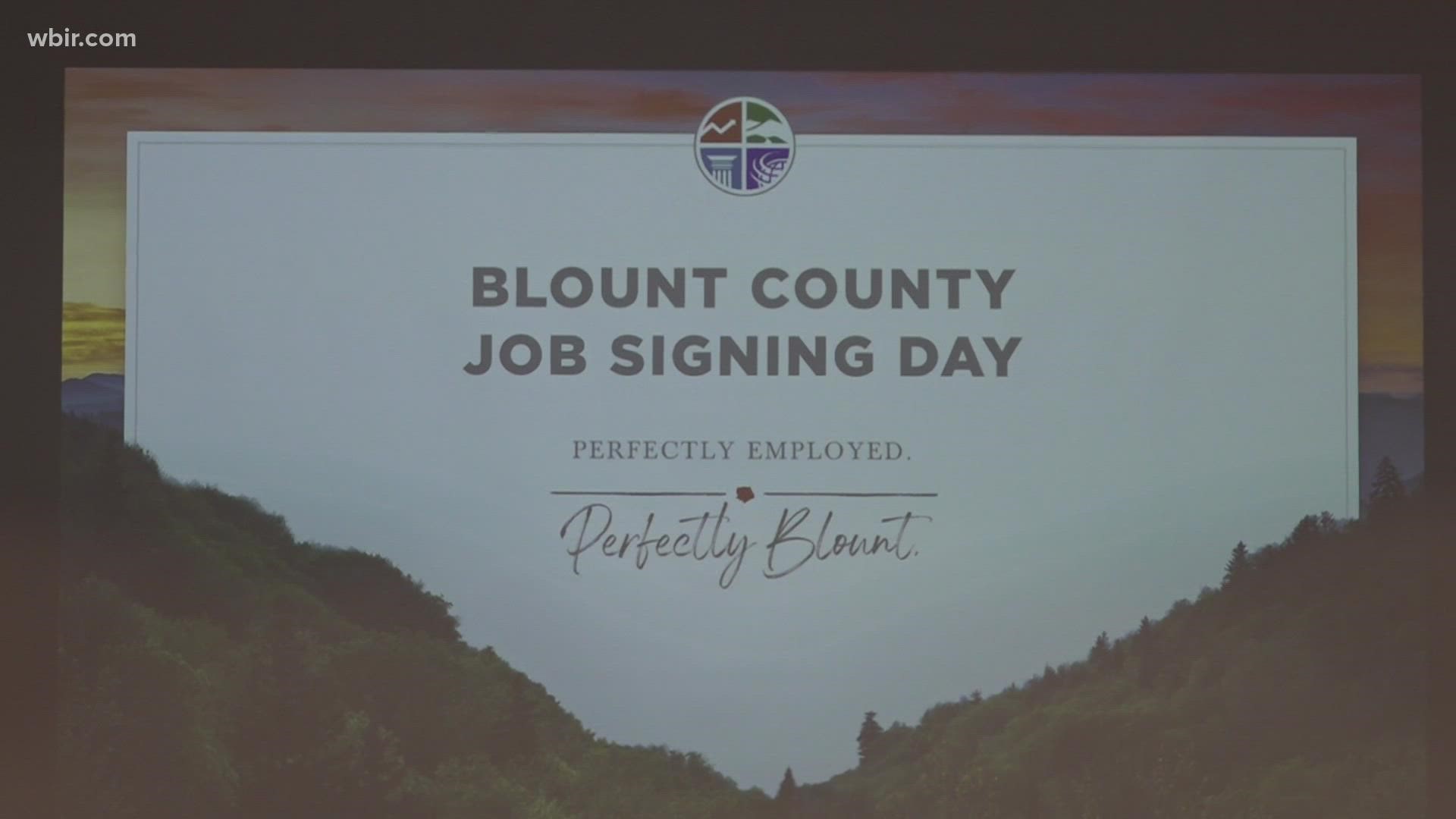 On Wednesday, new graduates from four different Blount County Schools signed their contracts for new jobs.