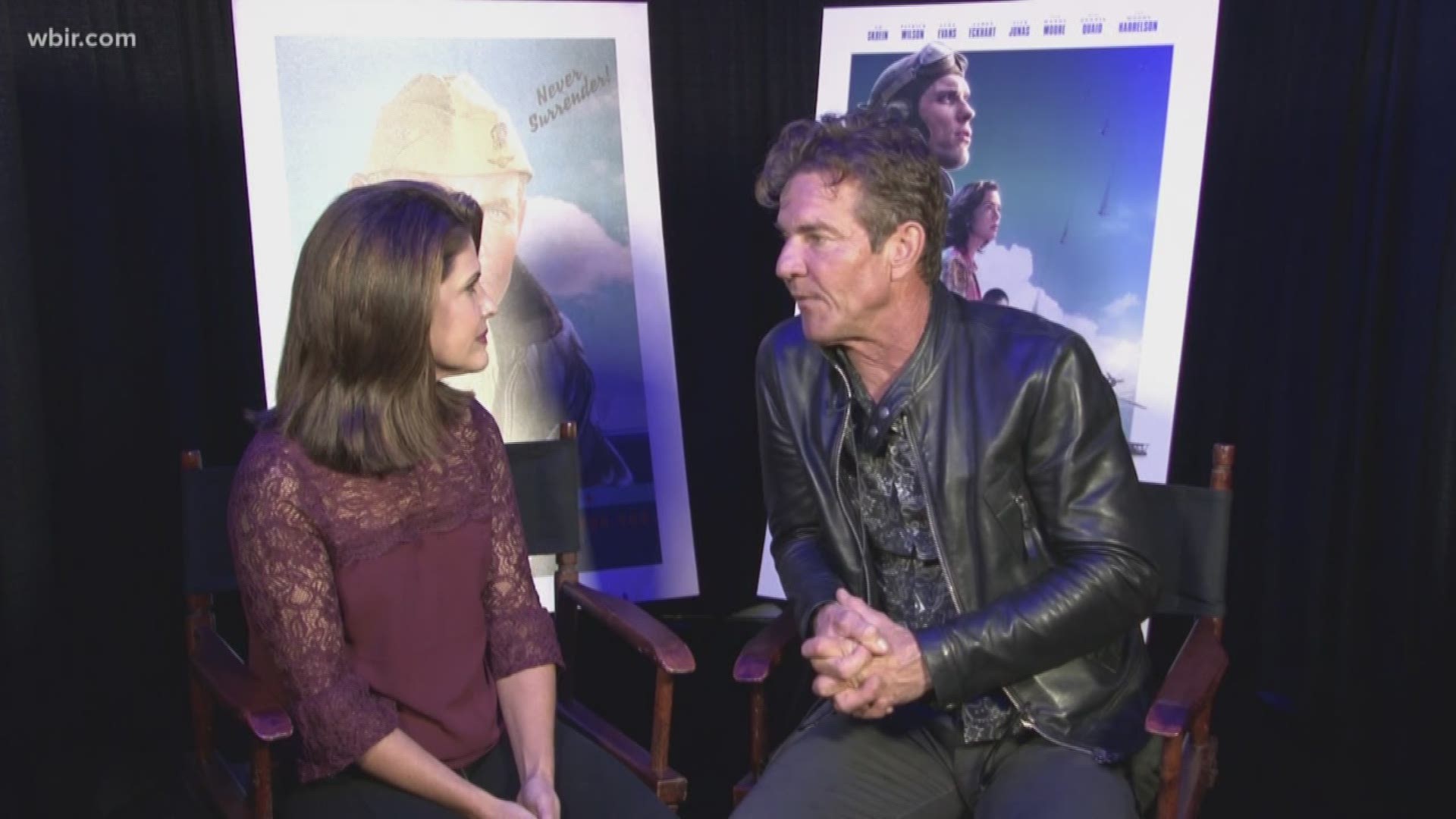 Actor Dennis Quaid talks about his new film, f 'Midway' and  recent news that he is engaged to Ph.D. student Laura Savoie. Oct. 23, 2019-4pm.