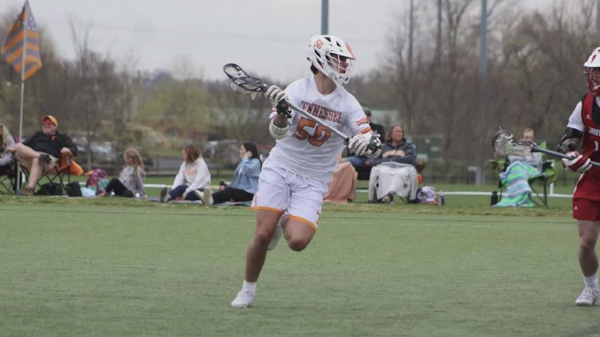 Tennessee lacrosse player, Jackson Zimmer, earned an NIL deal with lacrosse company East Coat Dyes this summer.