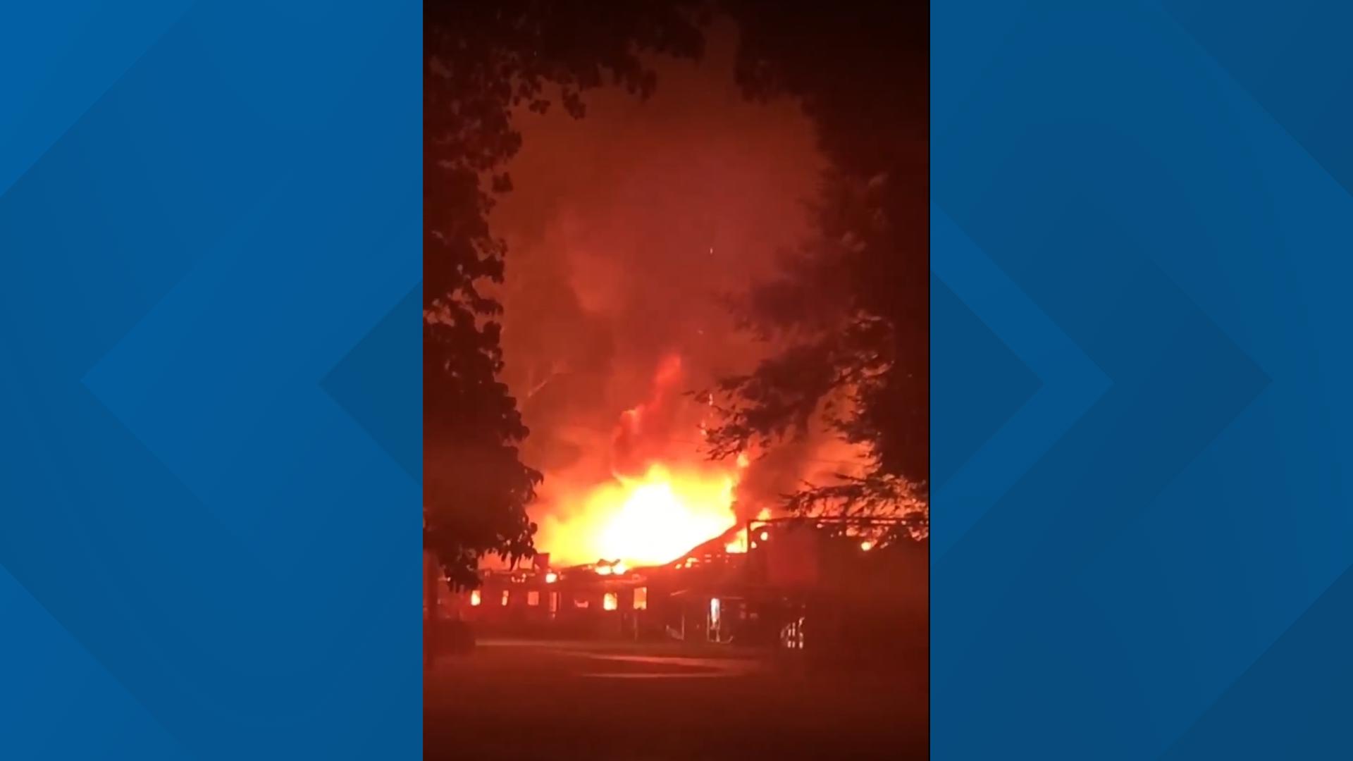 Little River BBQ went up in flames overnight, according to the owner.