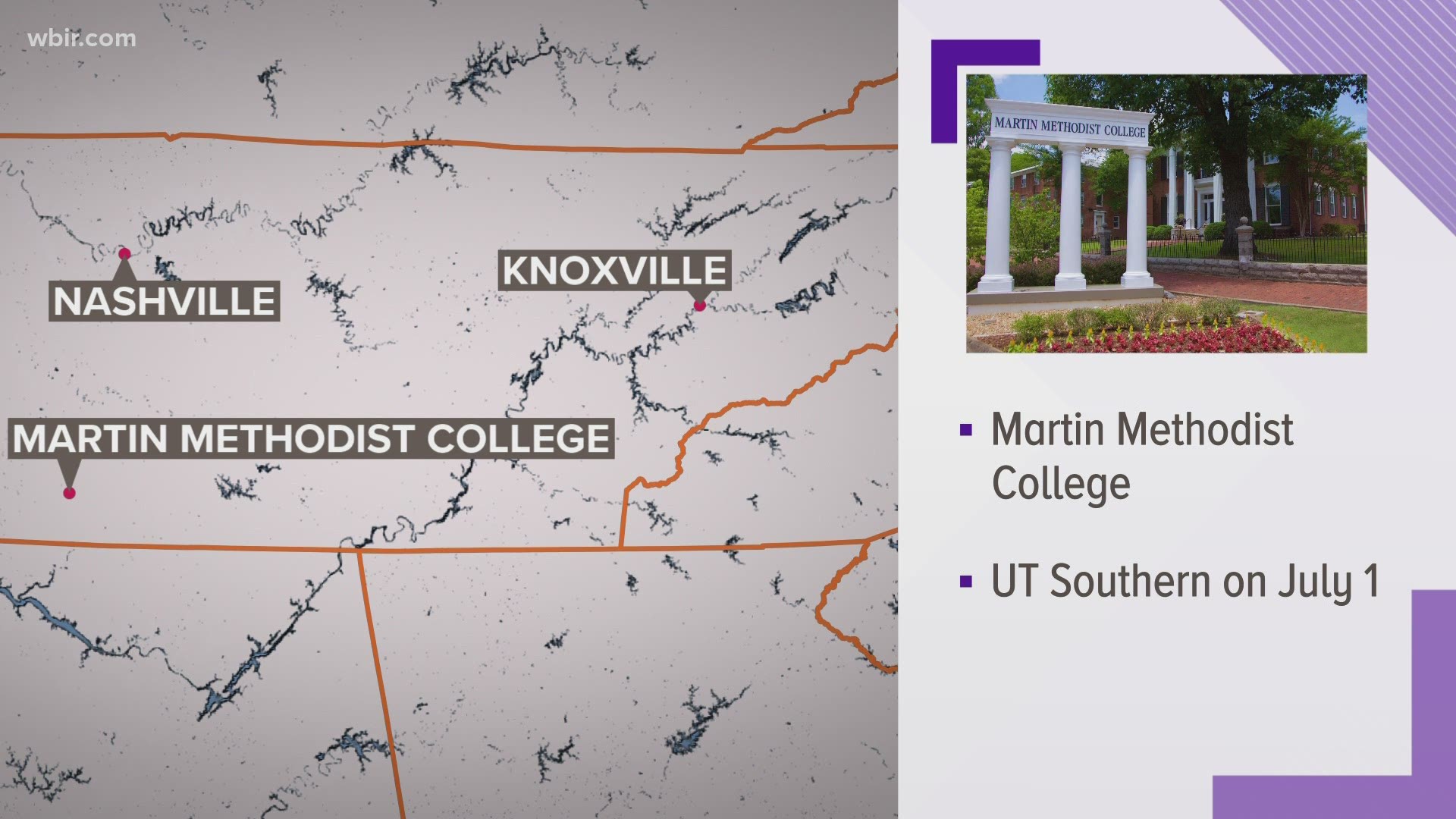 The University of Tennessee is establishing a new campus in Pulaski — UT Southern. It's around 73 miles south of Nashville.