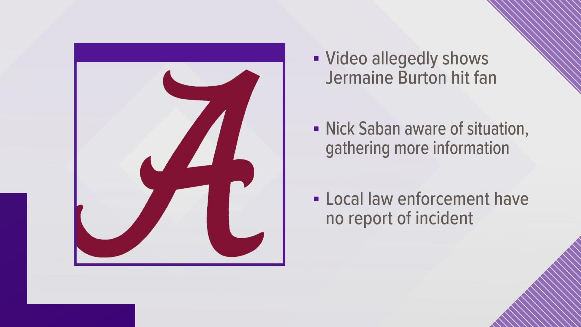 Alabama looking into incident with UT fan