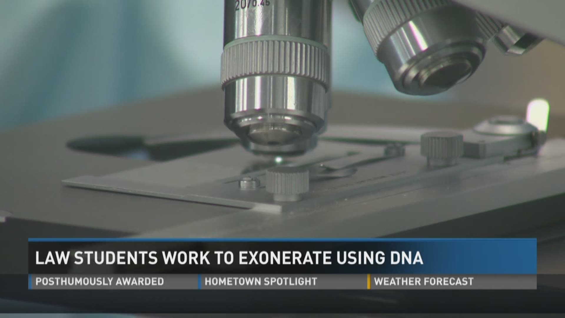 Sept. 28, 2016: Law students at the University of Tennessee are working to exonerate people wrongfully convicted under what's called "junk science" after the FBI found problems with its microscopic hair comparisons before the year 2000.