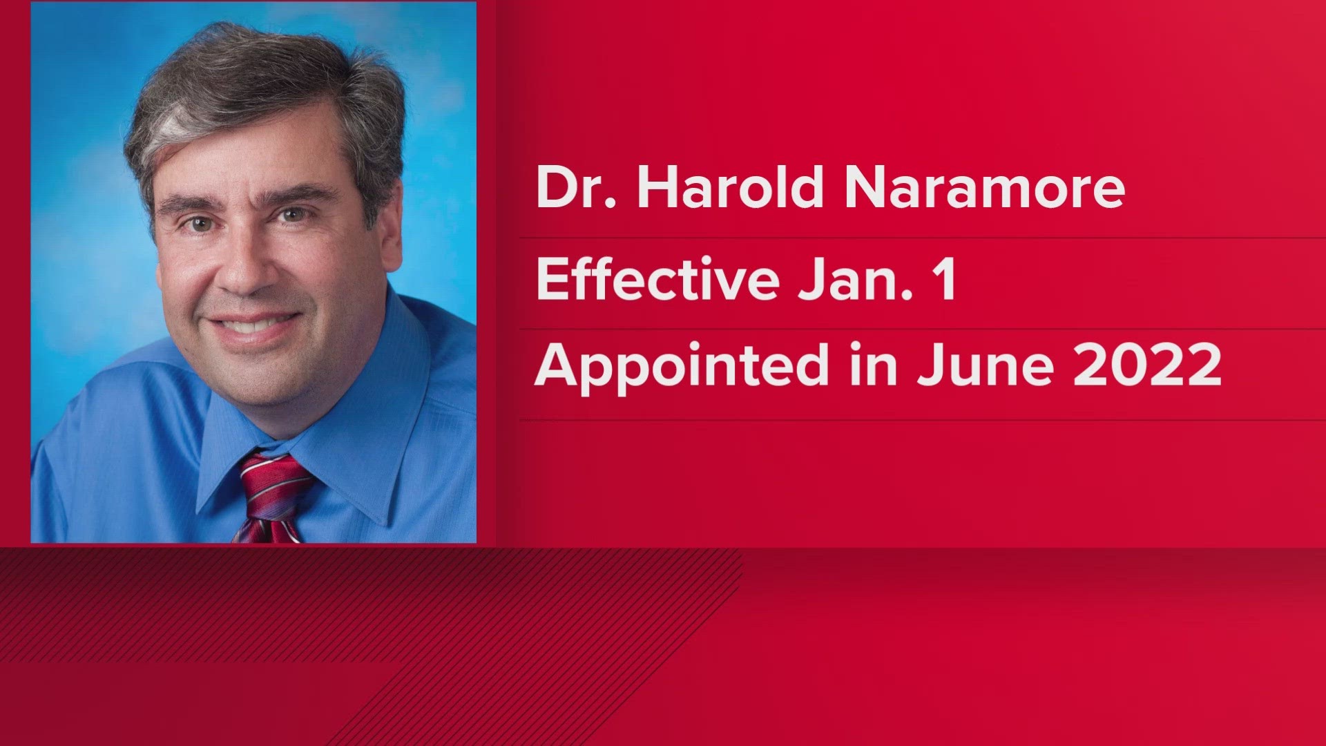 Dr. Harold Naramore started as the hospital's CEO in June 2022 and was involved in a clash with the county commission over ownership of BMH assets and property.