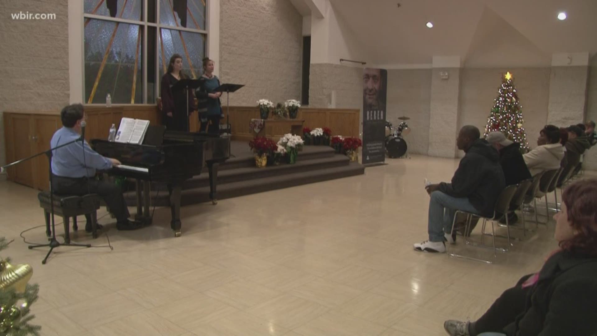 The Knoxville Opera brought some Christmas cheer to Knox Area Rescue Ministries Thursday.