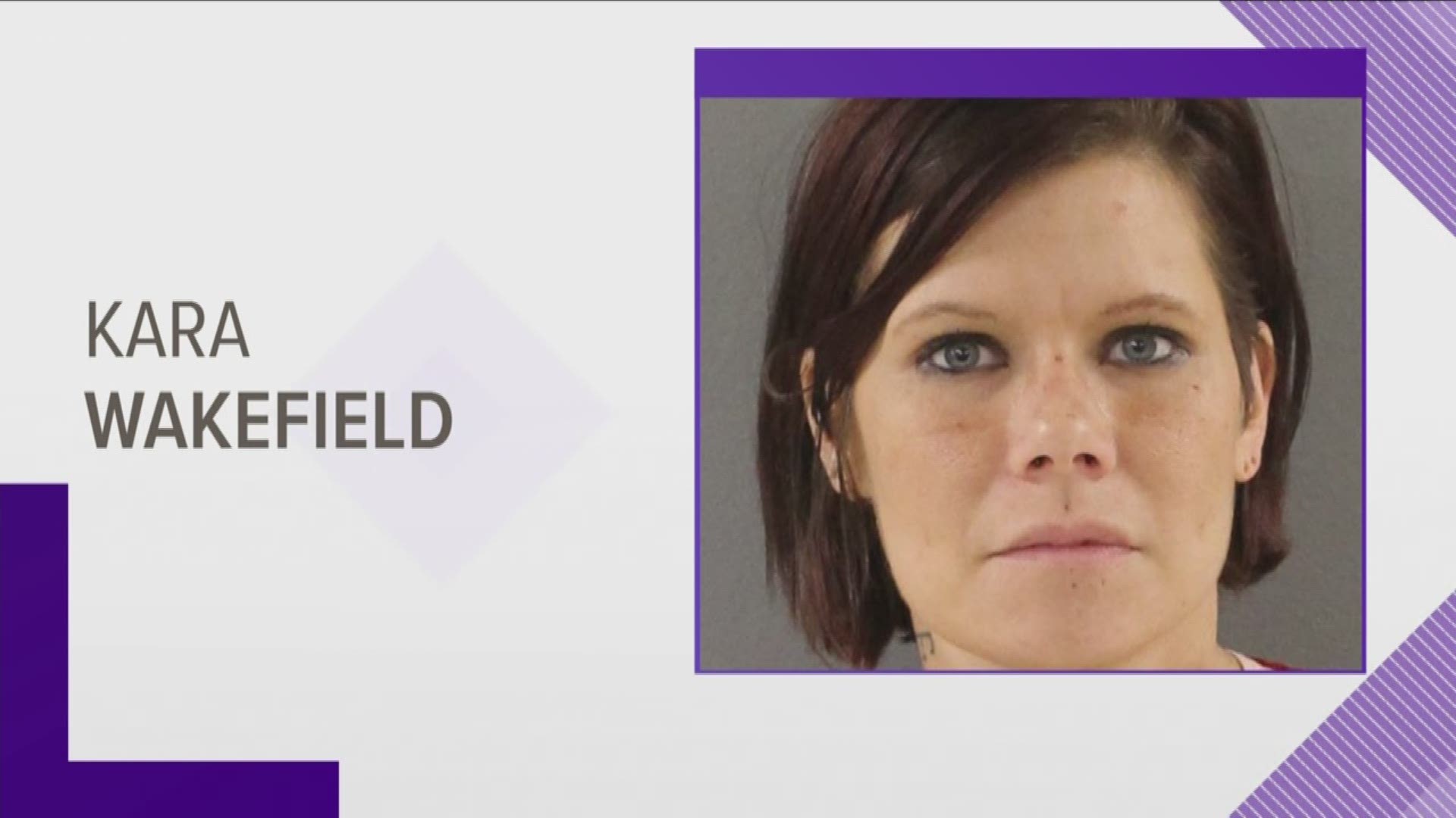 A police report said Wakefield was driving the wrong way and trying to hit other cars. She's due in court Wednesday.