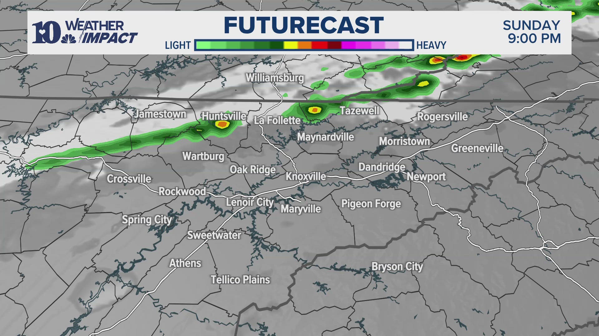 As the frontal boundary approaches, wind gusts rise over 20mph. As it passes our area, a few spotty storms may develop & be marginally severe via powerful winds