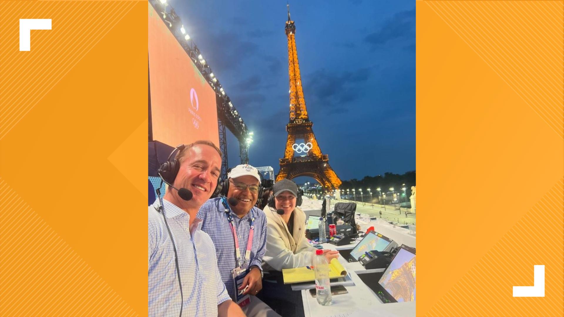 Peyton Manning in Paris prepping for 2024 Olympics