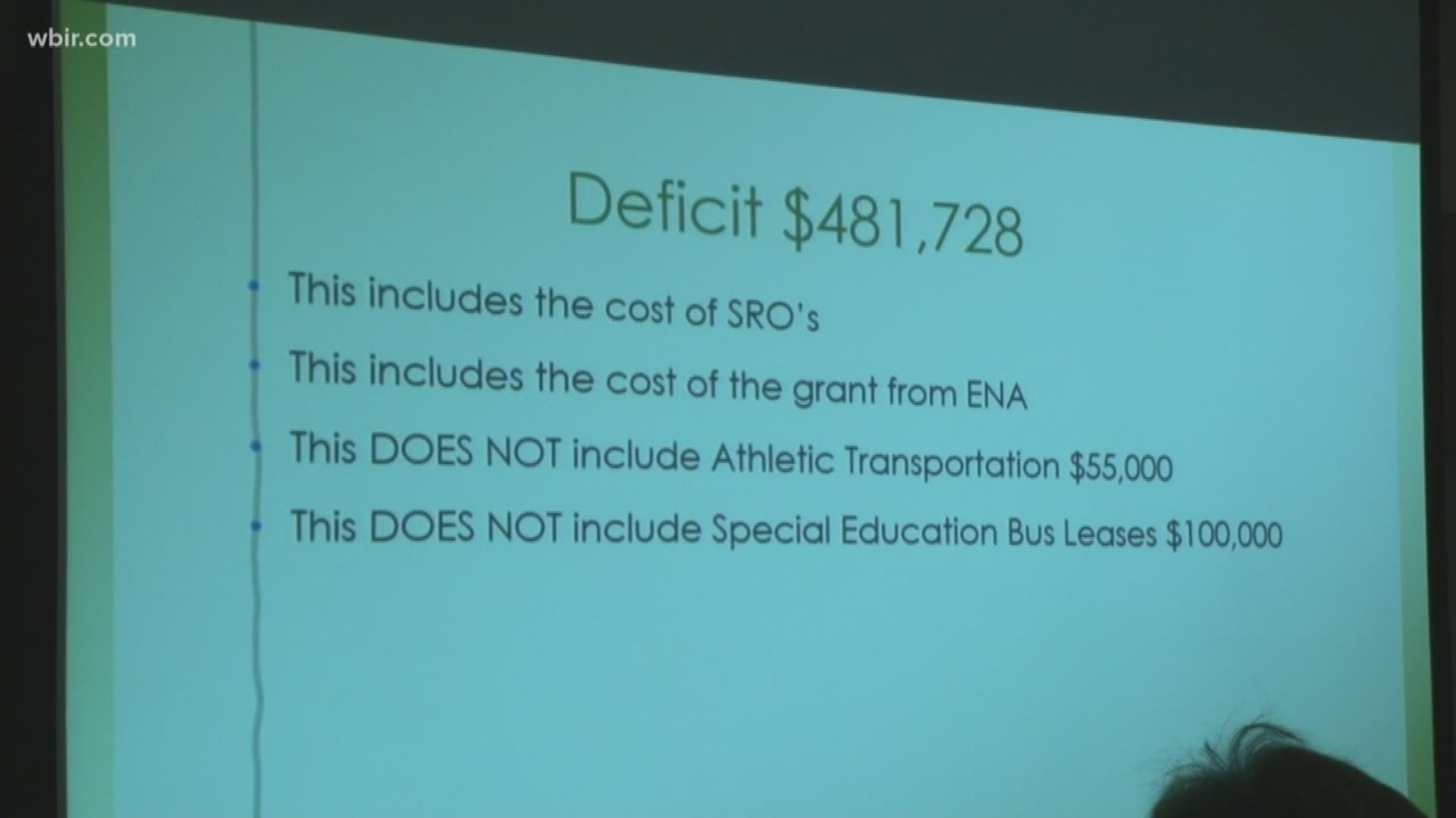 School officials were able to cut the $1.3 million deficit down to $482,000, but said the cuts cost six new jobs and leave no breathing room for unexpected costs.