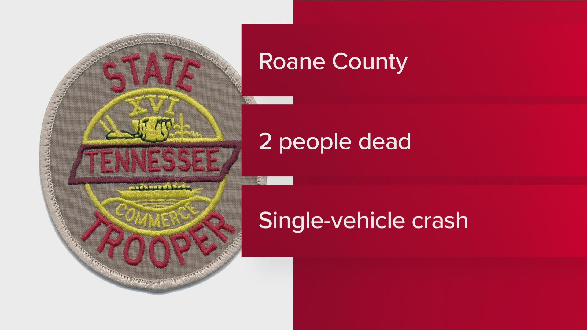 The crash occurred in Roane County.