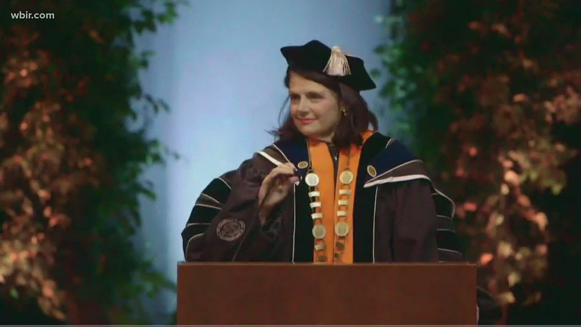 Oct. 13, 2017: UT formally welcomed Chancellor Beverly Davenport in an "investiture" ceremony.