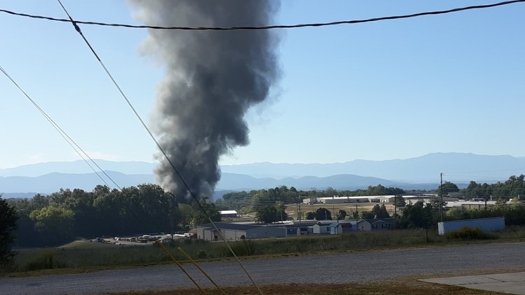 Firefighters Putting Out Hot Spots After Dandridge Industrial Fire ...