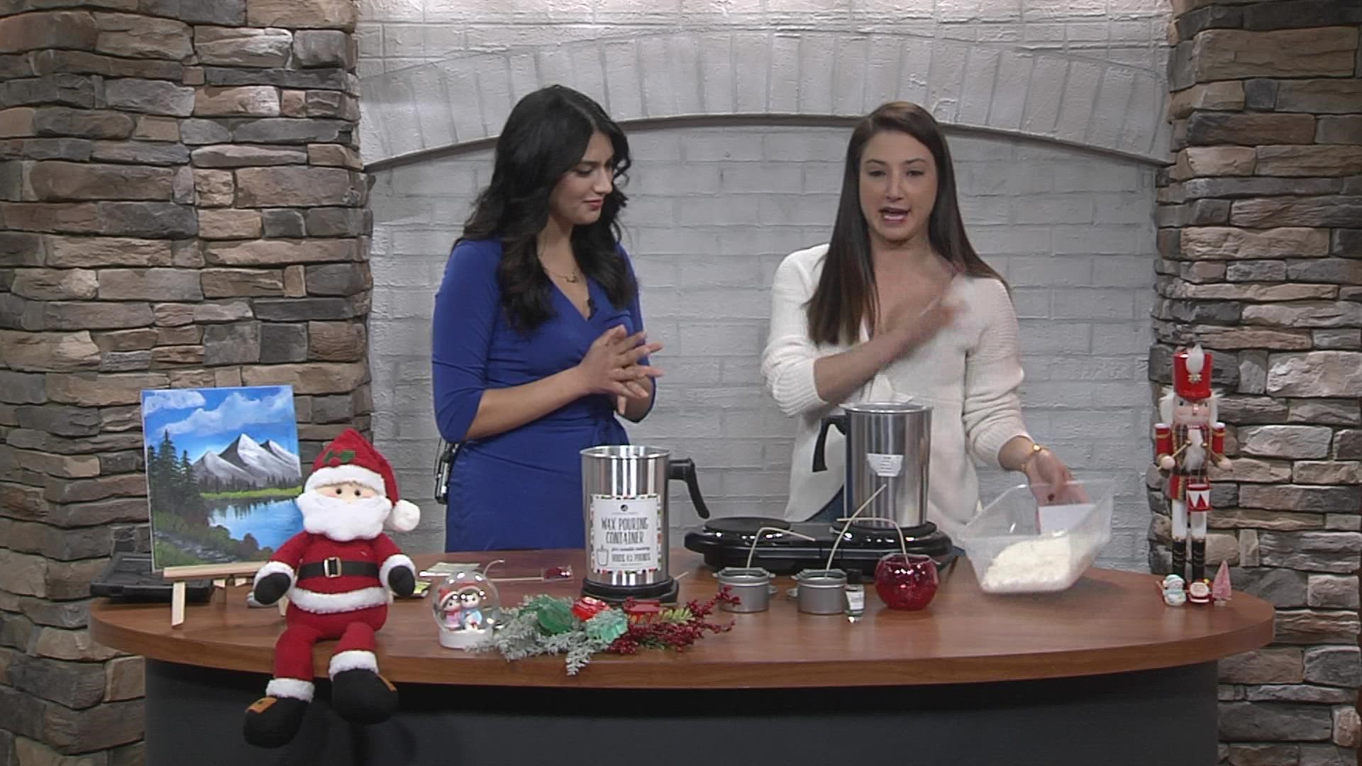 Cristina Von Goihman, founder of The Artisans Club in Knoxville, shows us how to make at-home candles.