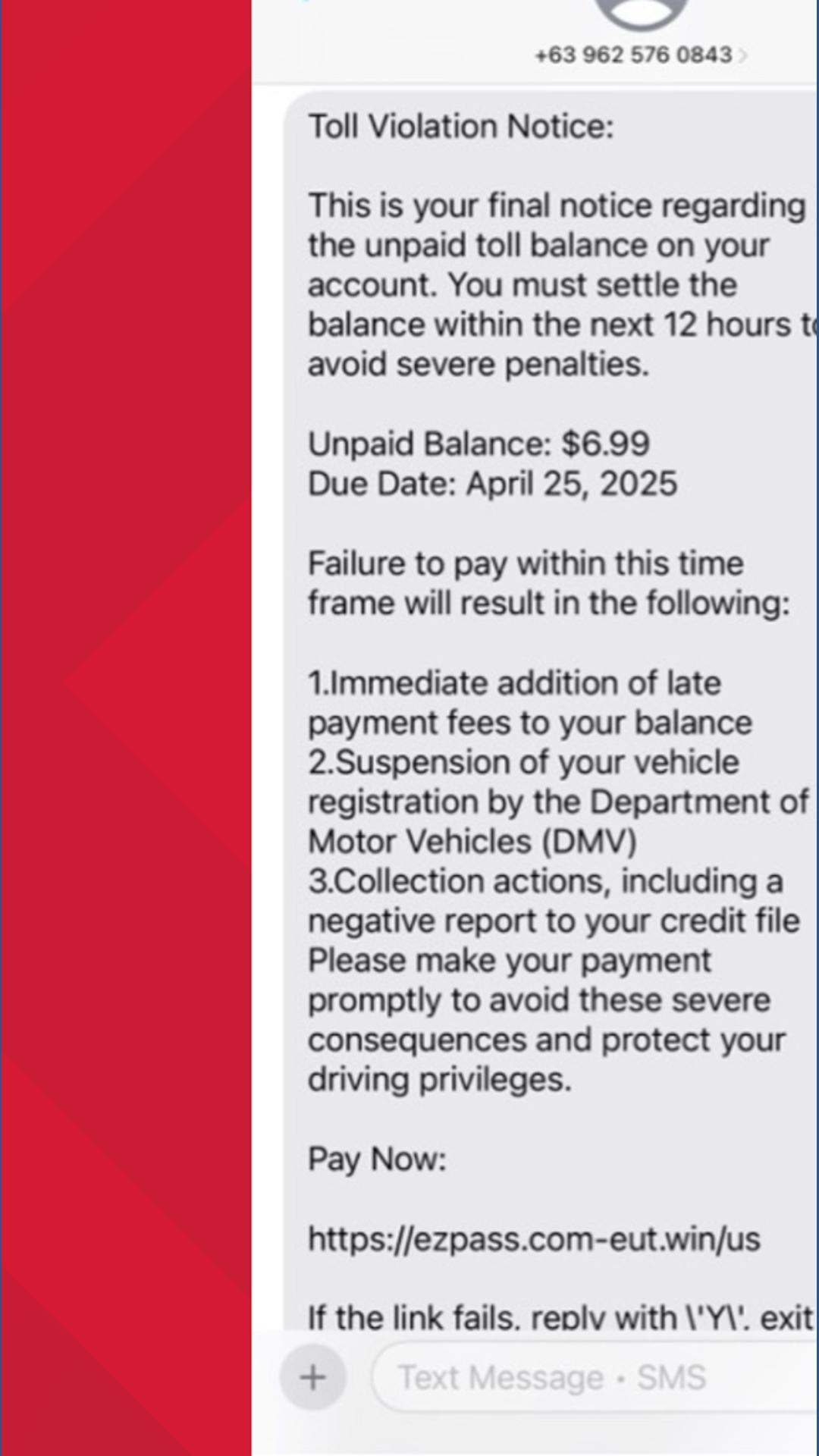 Here's how to identify and report toll text scam messages | wbir.com