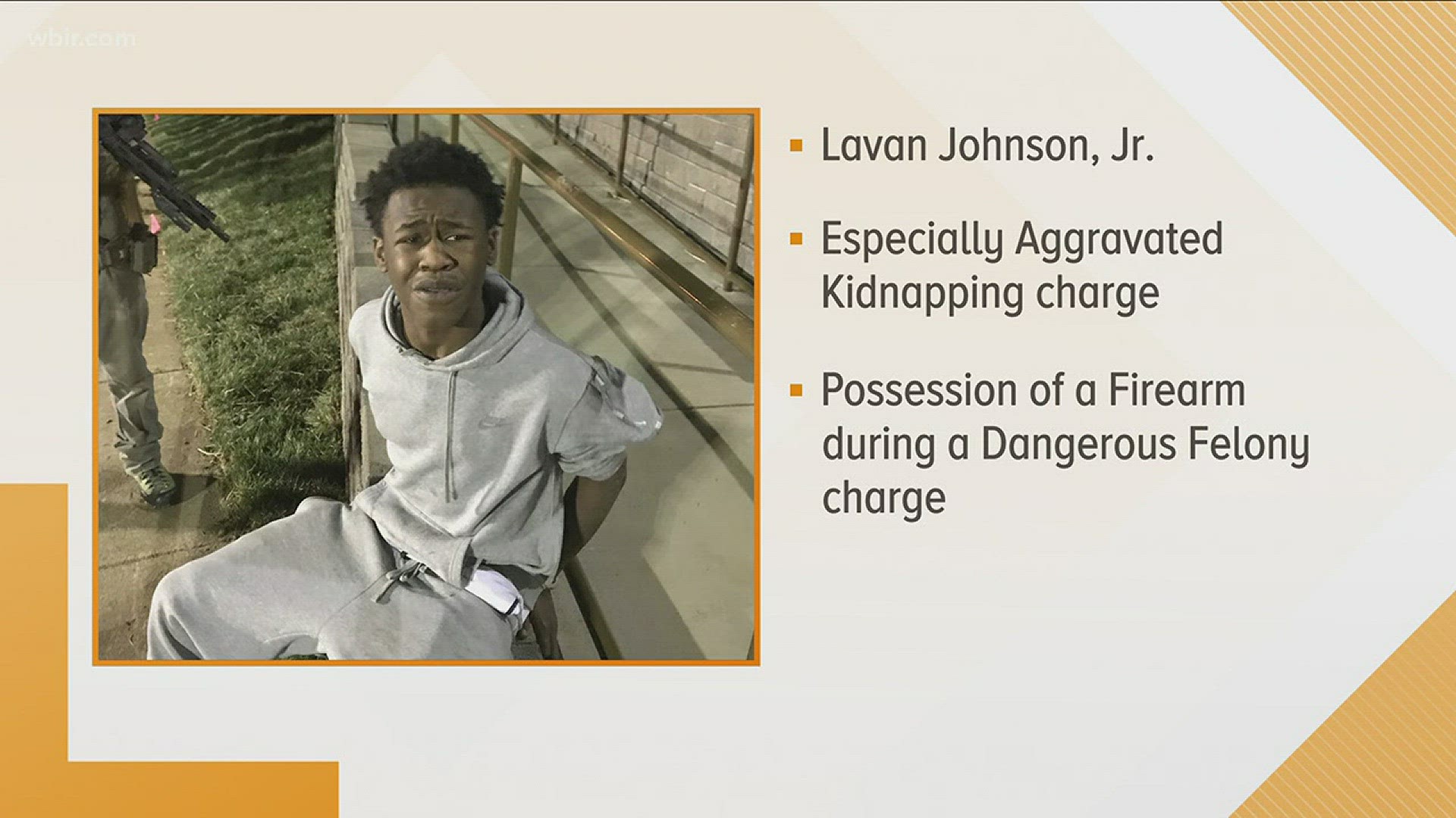 Lavan Johnson Jr. was wanted on charges of especially aggravated kidnapping and possession of a firearm during a dangerous felony.