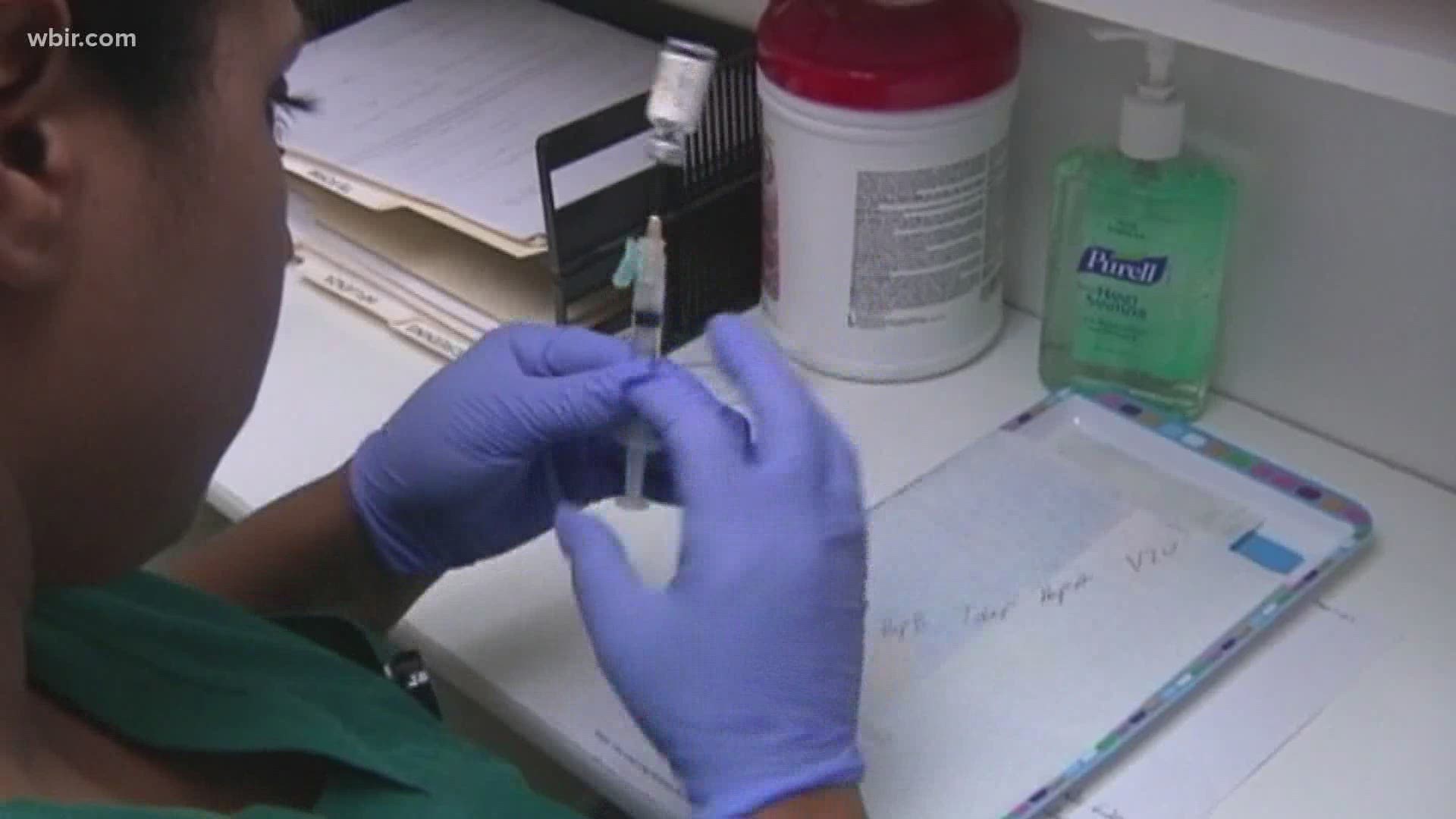 A Knoxville doctor is urging parents to make sure their kids are caught up on their vaccines