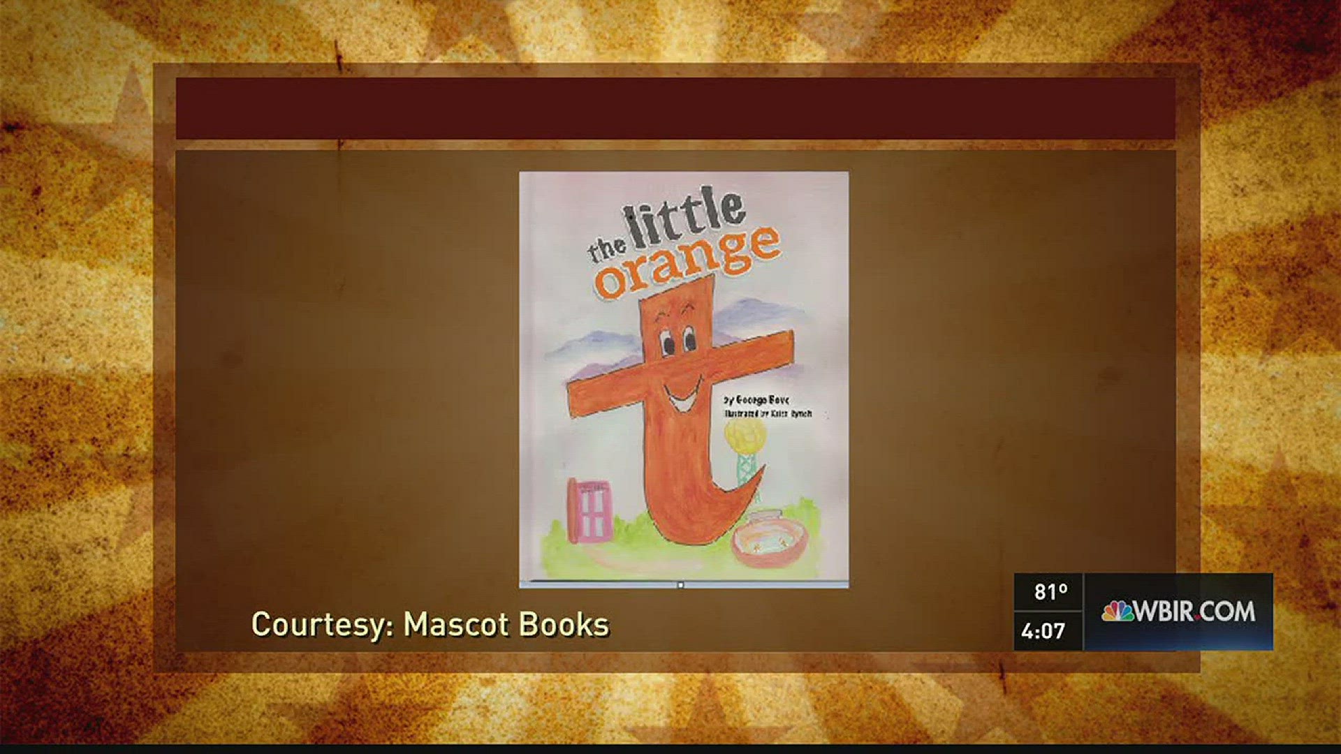 April 29, 2016Live at Five at 4George Bove talks about the illustrated book he wrote called "The Little Orange t" littleoranget.comFacebook: little orange tTwitter: @littleoranget