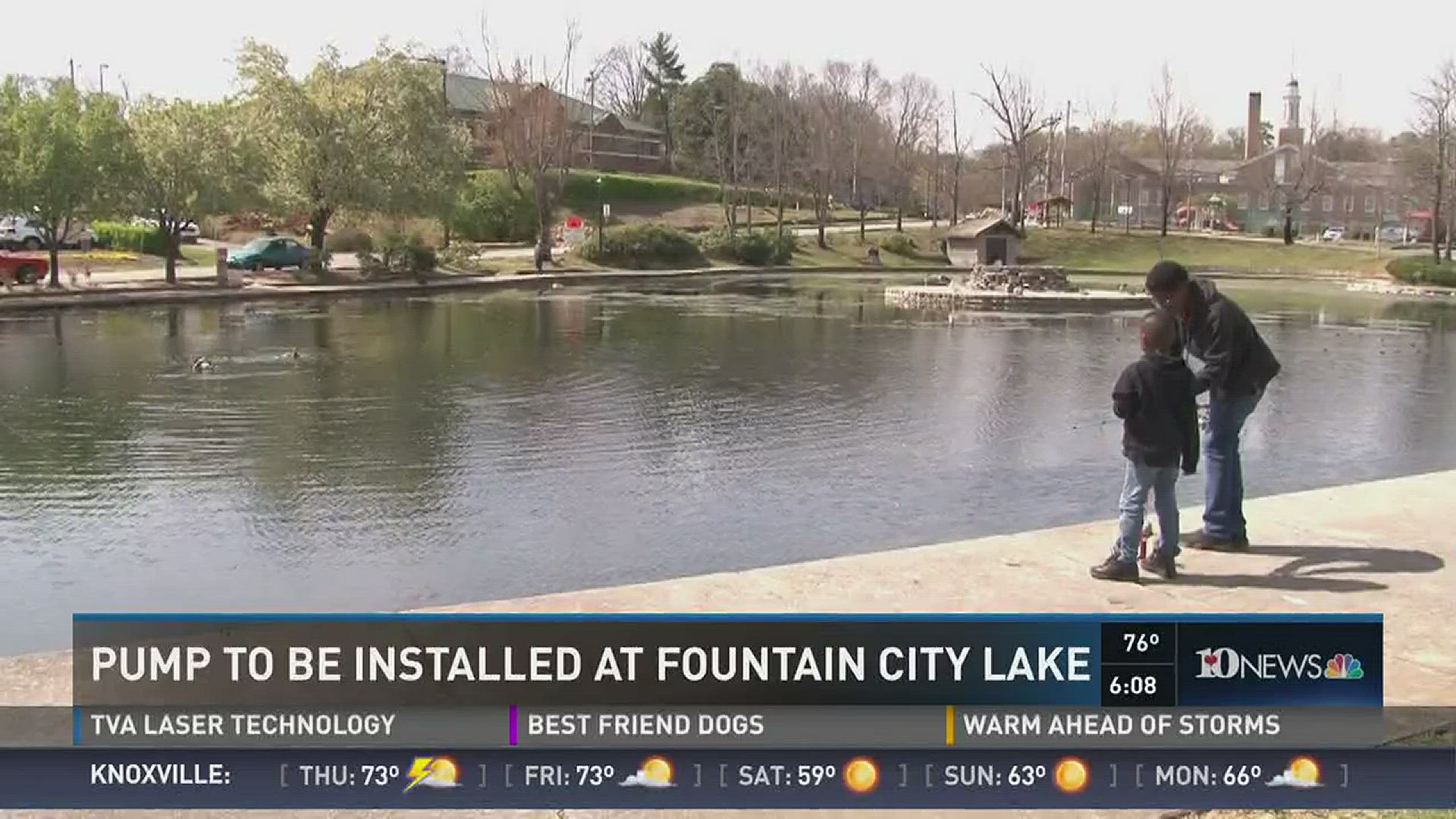 In the next few weeks, crews will begin installing a new pump system at the Fountain City Lake in North Knoxville.