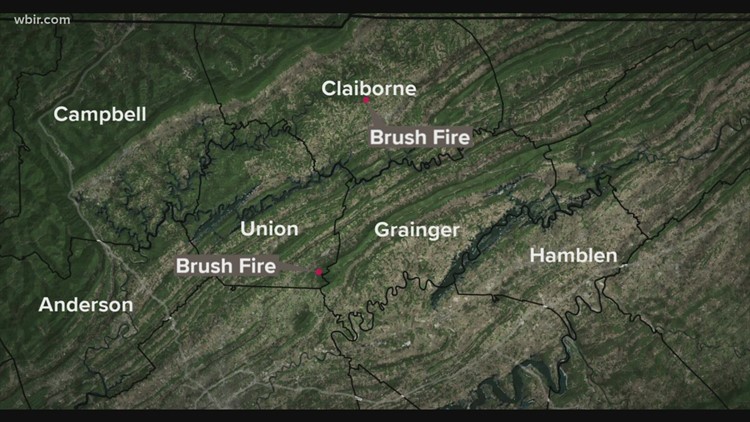 Brush fires in Union, Claiborne Counties are 100% contained