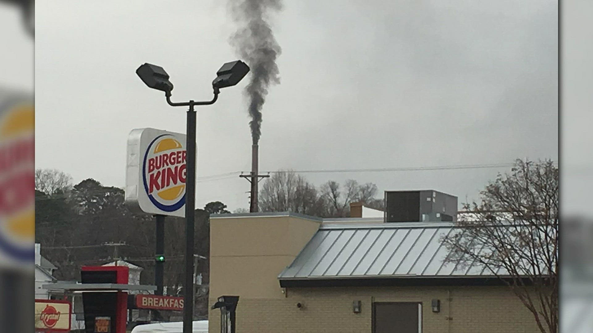Where the black smoke seen over North Knoxville came from Tuesday