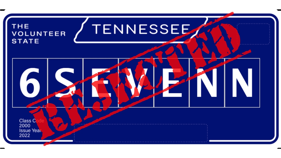 From DINGUS to D011E: Here are the personalized license plates Tennessee rejected in 2025