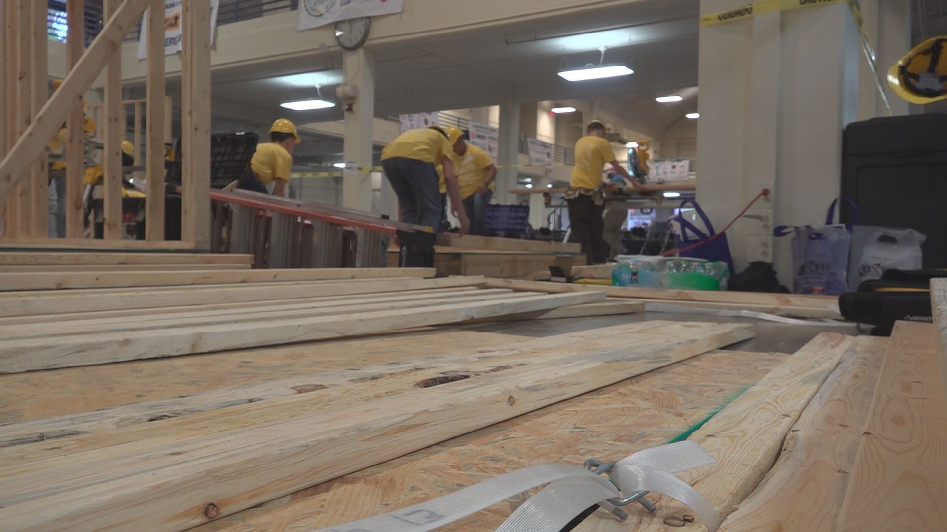 The annual Builders Exchange of Tennessee's Construction Trades competition attracted more than 200 students to compete on Thursday.