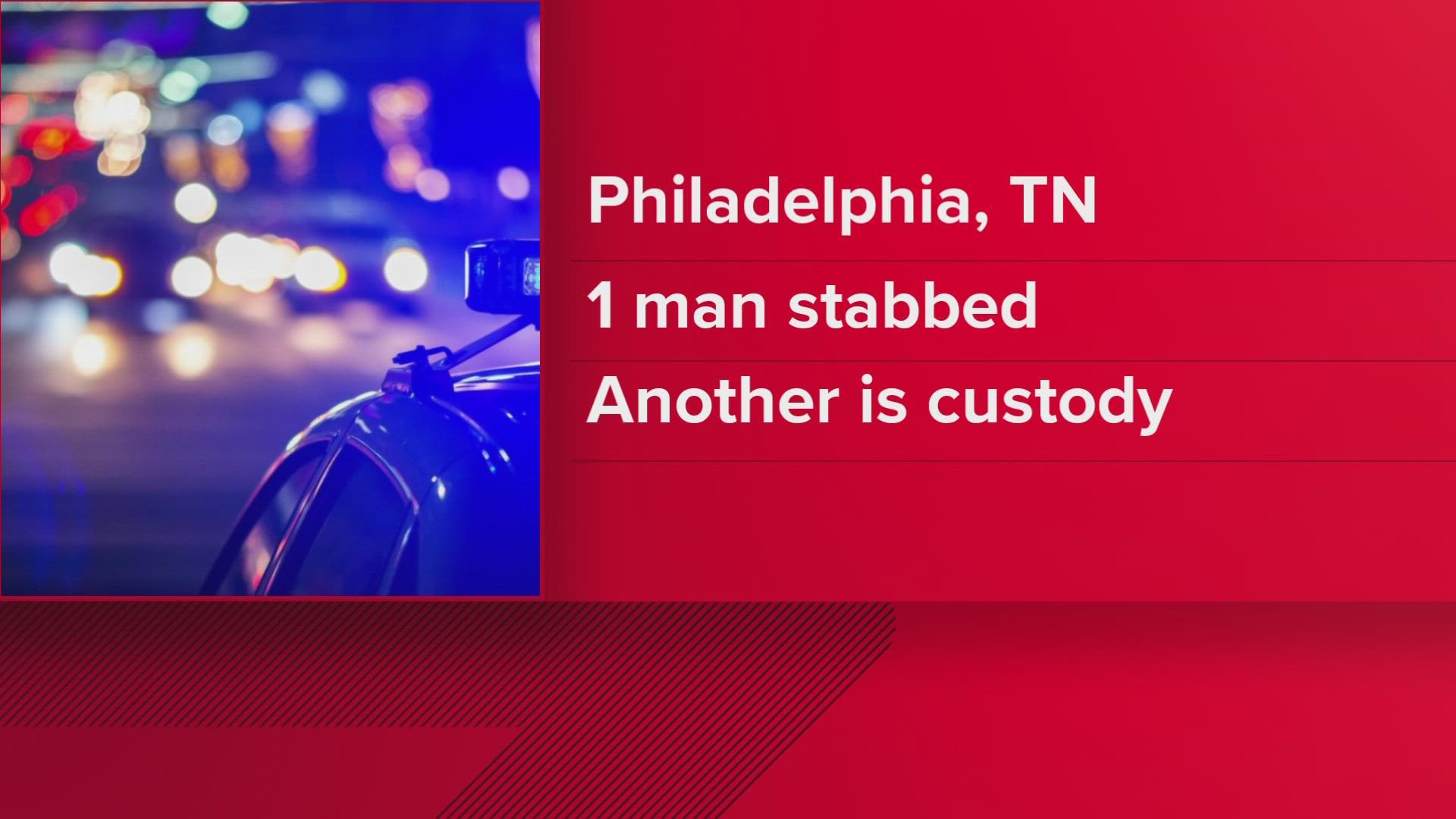 The man was stabbed after an altercation, according to the Loudon County Sheriff's Office.