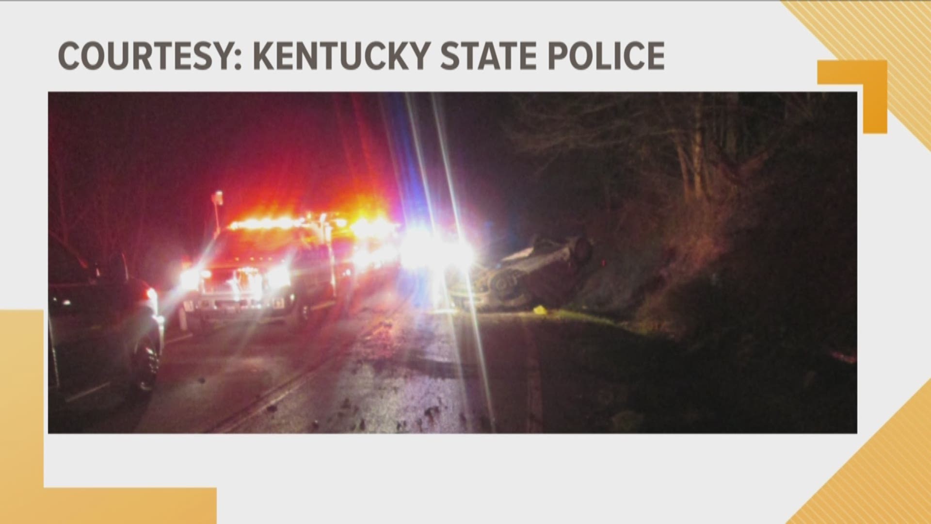 Kentucky State troopers say 20-year-old Amber Hacker was driving south on Kentucky 11 when she crossed the center line and hit a guardrail and flipped.