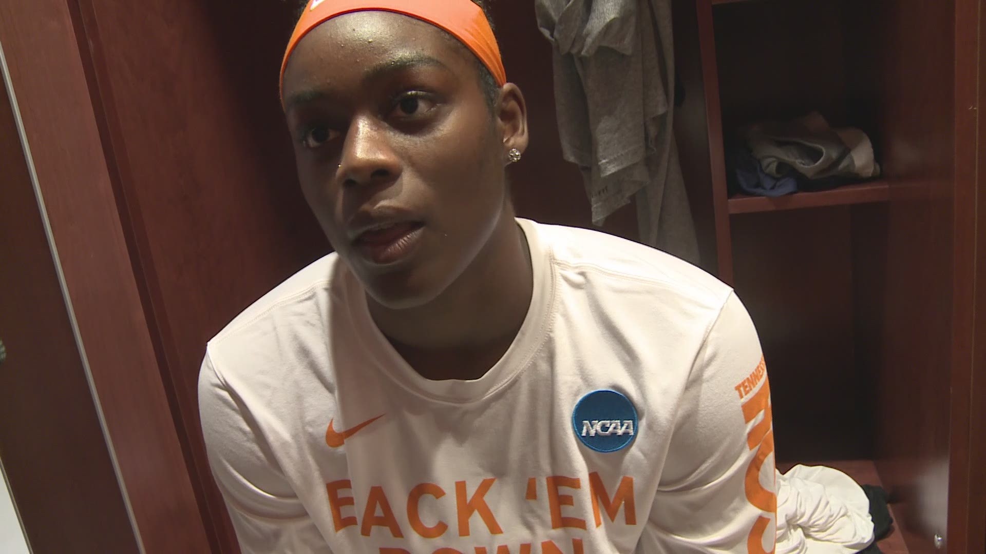 Cheridene Green recorded a double-double in Tennessee's 40-point win in the first round of the NCAA Tournament.