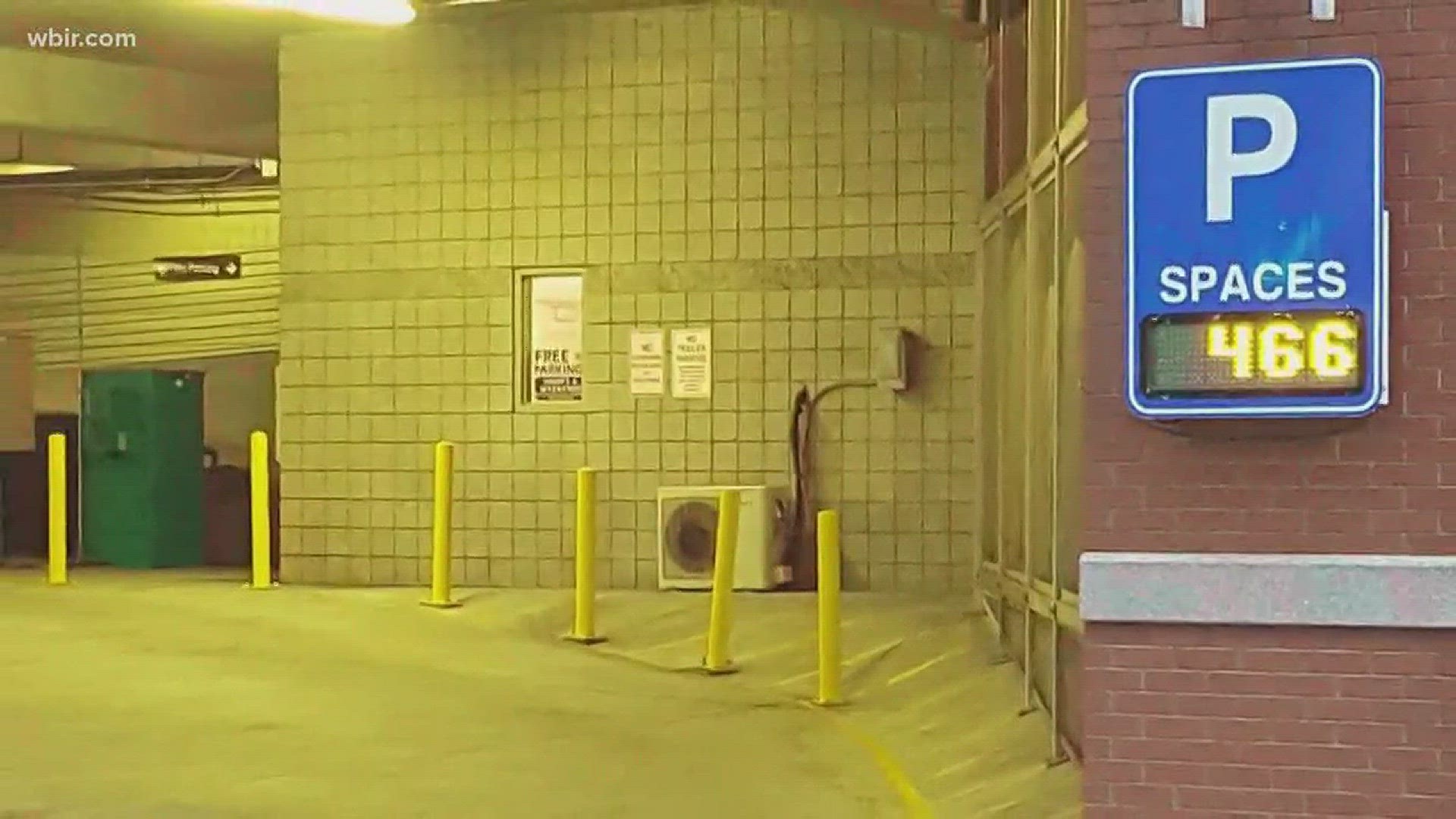 The city of Knoxville has added parking sensors to the Market Square Garage.