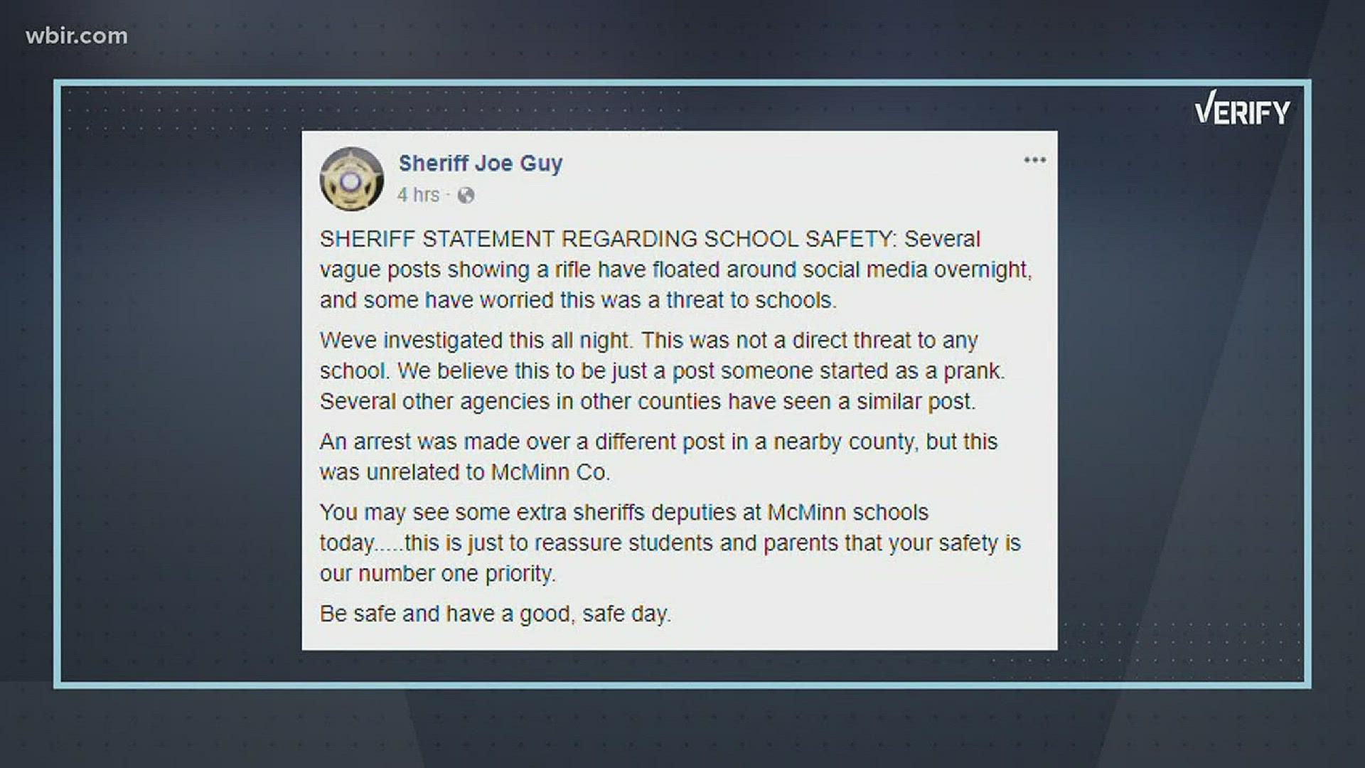 Feb. 16, 2018: WBIR 10 News Reporter Stephanie Haines set out to verify if there are more threats made after a mass shooting, or if we're just more sensitive to it.