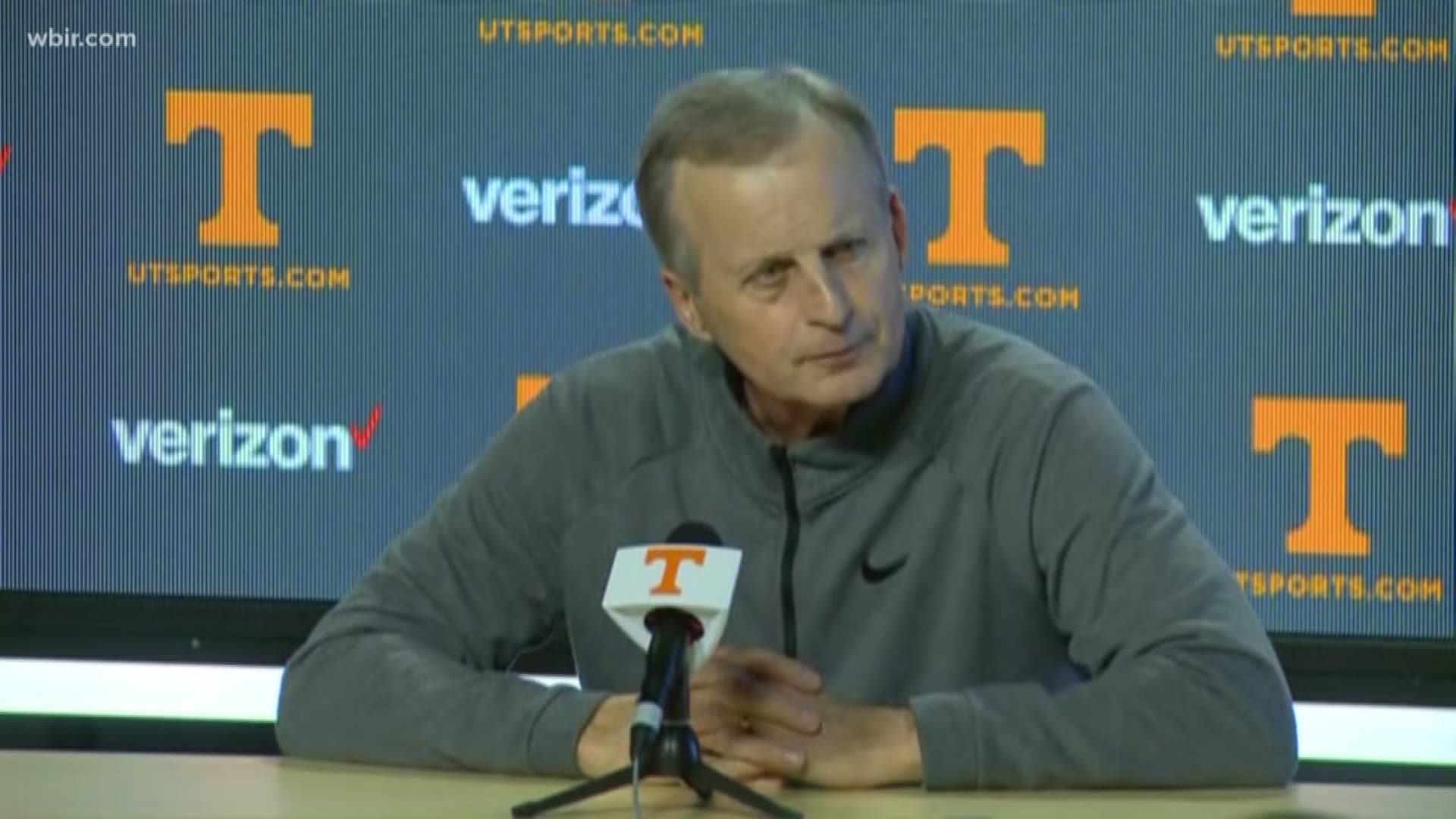 Coach Barnes is talking to media for the first time since the Vols' No. 1 AP Poll ranking came out.