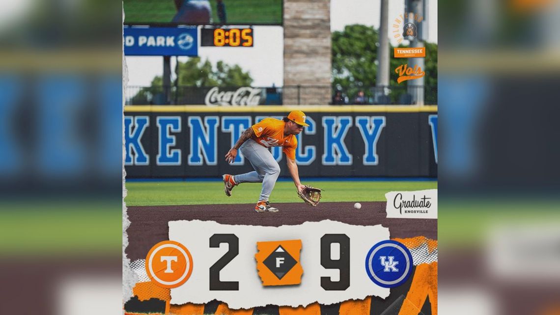 Tennessee fell 9-2 to the Kentucky Wildcats baseball in the opening game of their series.