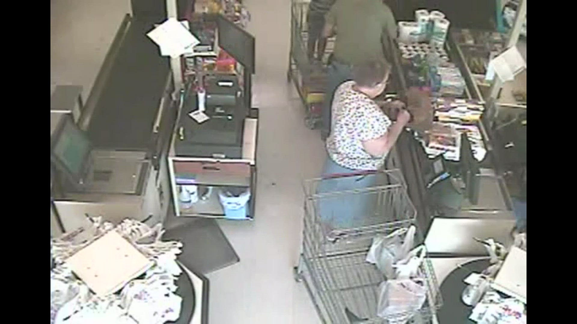 TBI released new surveillance video showing Carlie Trent and her uncle, Gary Simpson, at Save-A-Lot on May 4, 2016