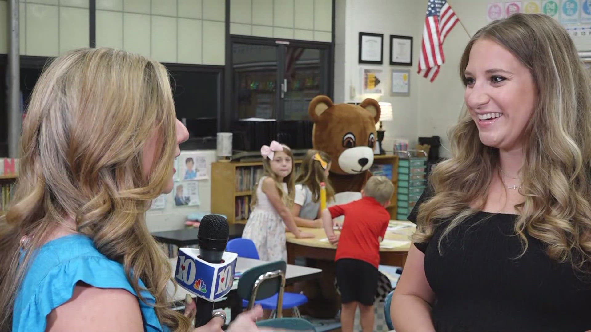 Third grade teacher Melissa Cooper talks about the excitment of the first day of school. 