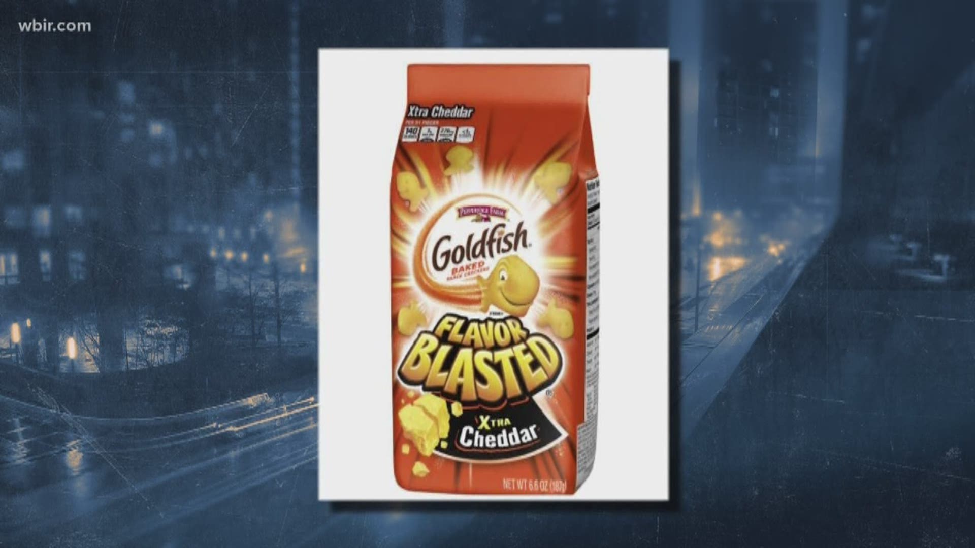 Four types of Goldfish crackers are being recalled due to a risk of Salmonella.