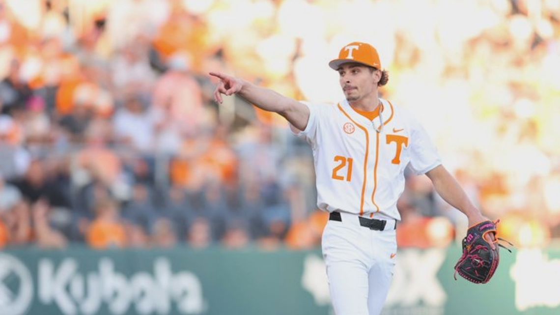 Vols baseball player Tegan Kuhns’ 15-strikeout game earns him SEC honor
