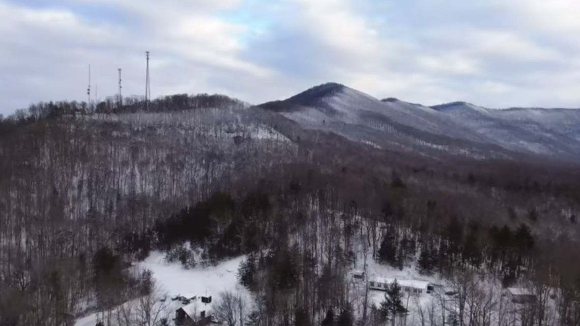 Wartburg Police Department shows snowcovered County from the