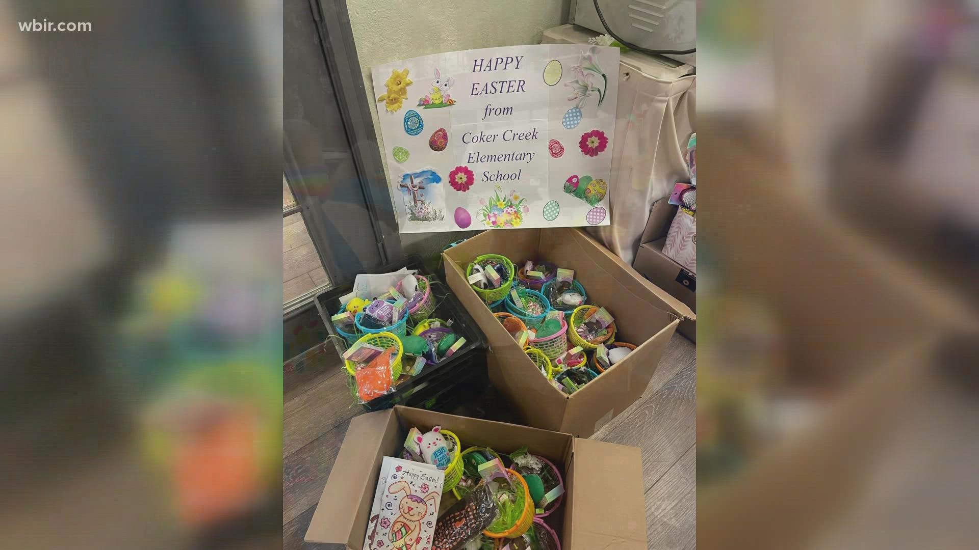 Residents of the Madisonville Health and Rehab Center got to open dozens of Easter baskets that were donated from people all over East Tennessee.