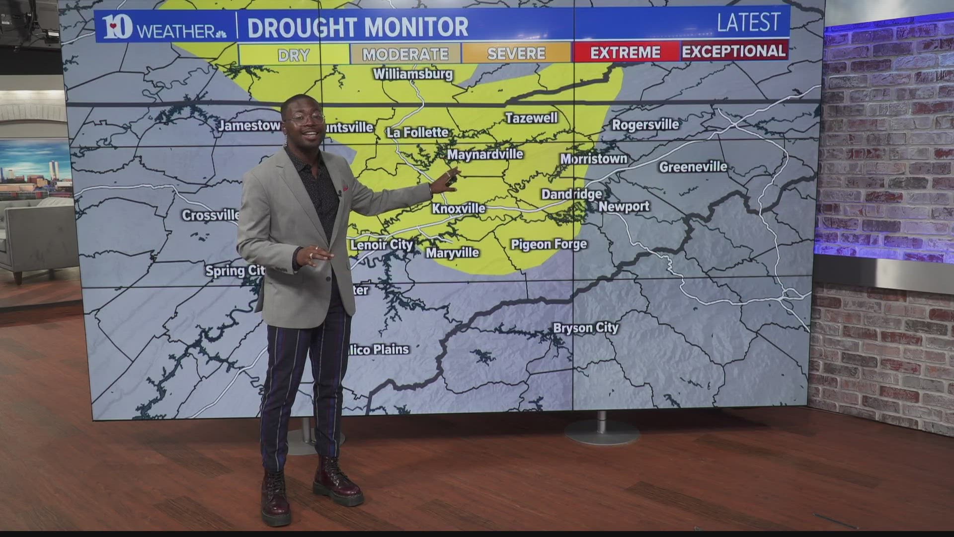 Continent-wide drought activity plus growing dryness in East Tennessee has many praying for a big bout of rain