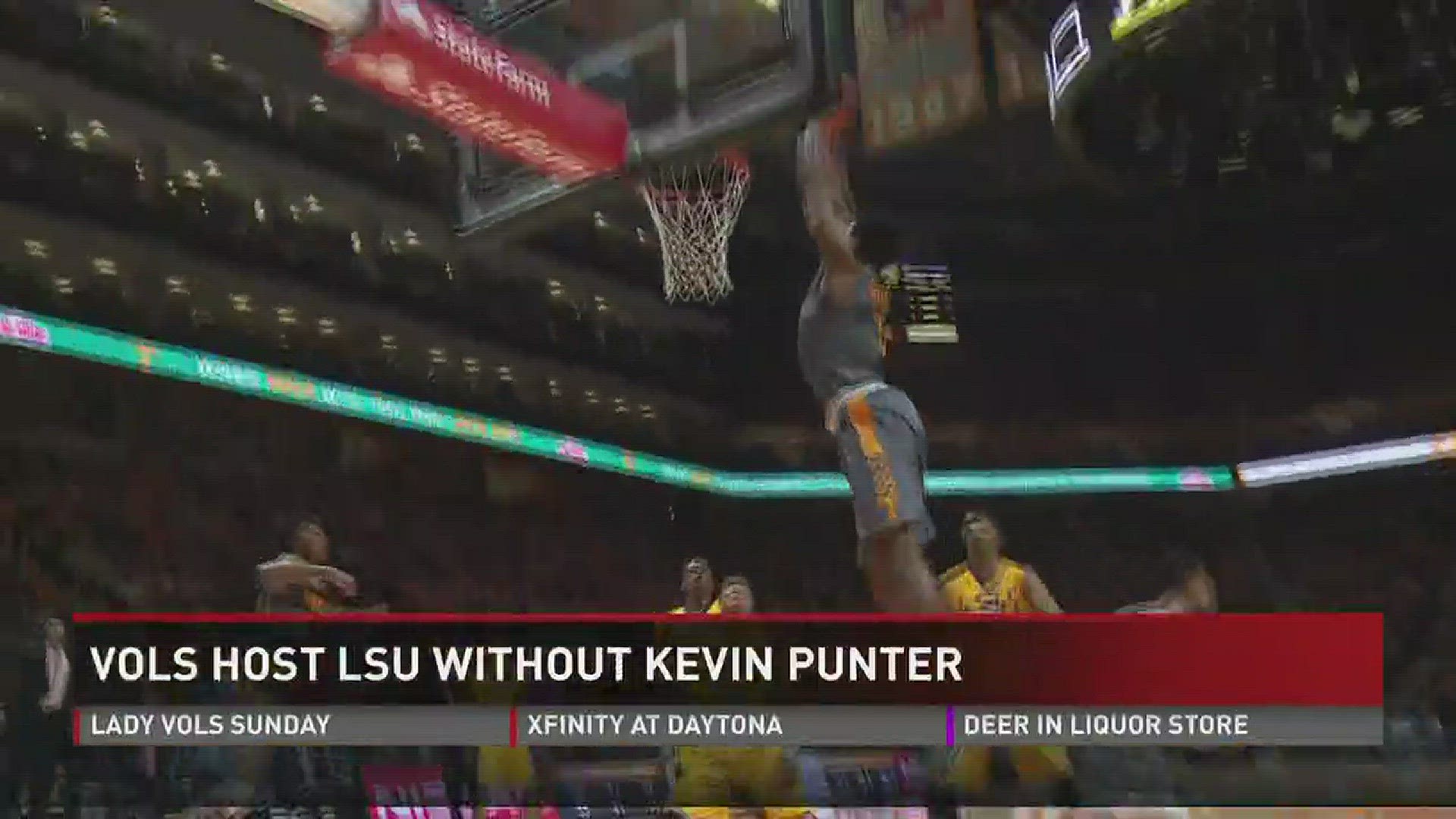 Playing without its best player, Kevin Punter, due to injury, Tennessee defeated LSU and expected top NBA draft pick Ben Simmons.