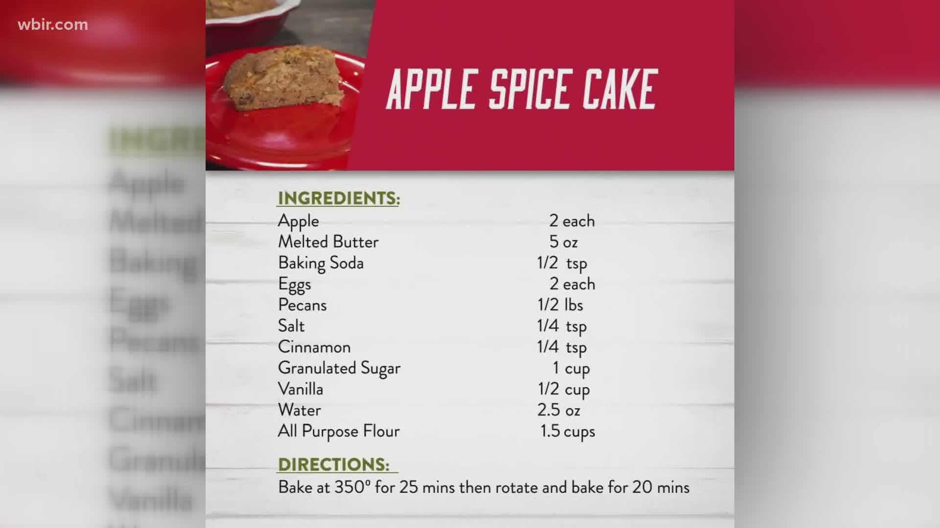 Chef Roman Campbell shares the recipe for making an Apple Spice cake. Applewood Farmhouse opens  their dining room on June 1. May 29, 2020-4pm.