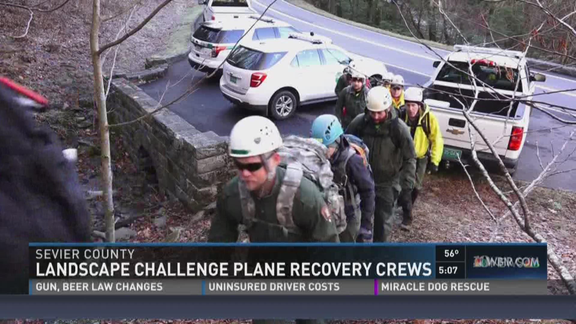 Dec. 28, 2016: Recovery teams are working to reach three victims of a plane crash in the Great Smoky Mountains National Park.