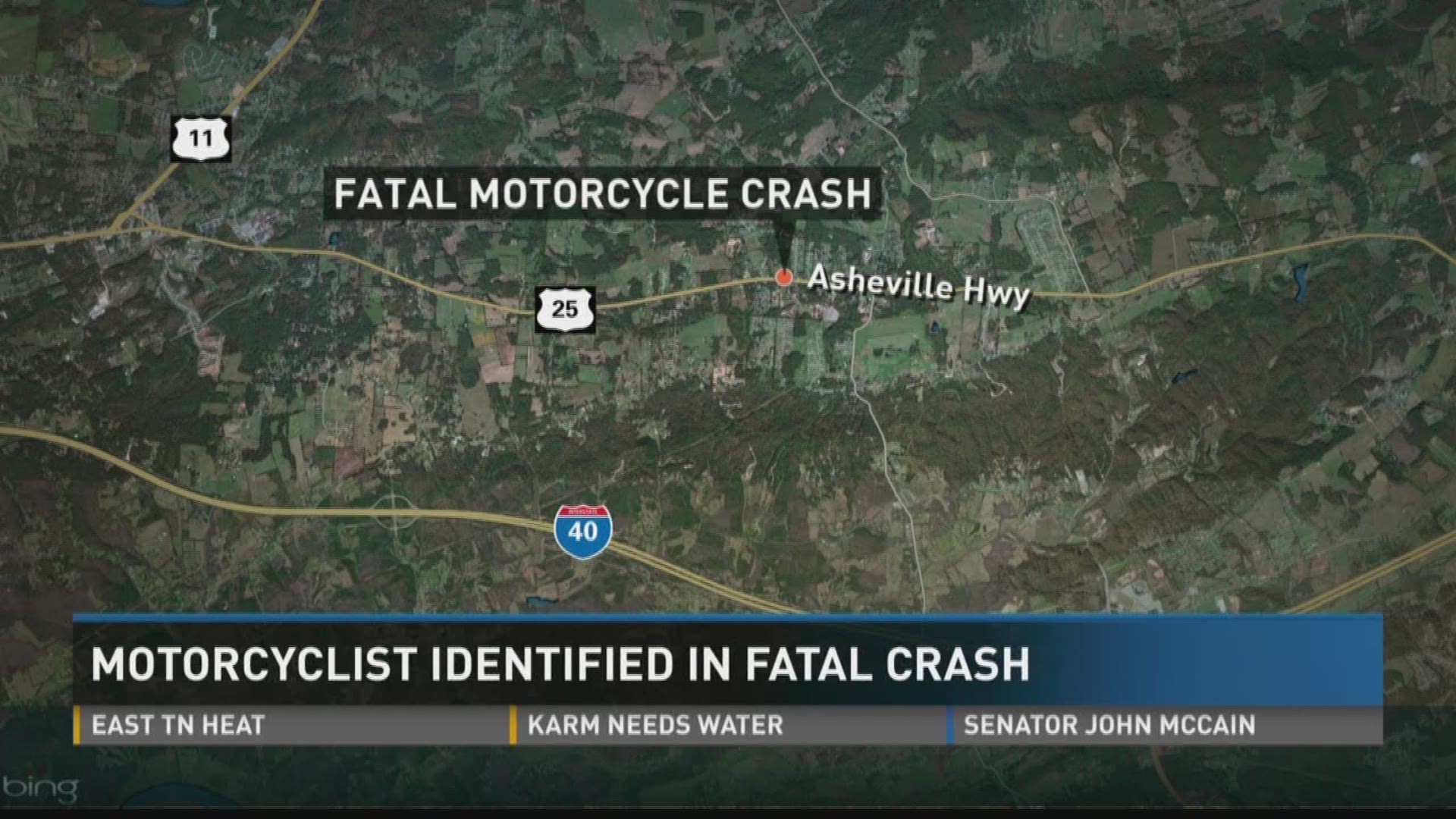 July 20, 2017: Authorities identified the motorcyclist killed in a 5-vehicle crash in Sevier County.