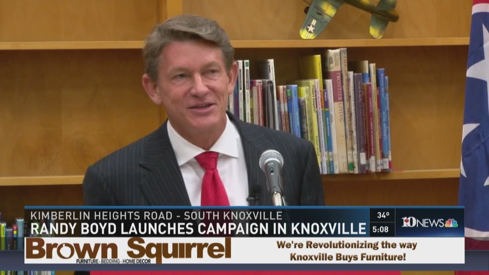 March 14, 2017: Knoxville businessman Randy Boyd launched his gubernatorial campaign in his hometown.